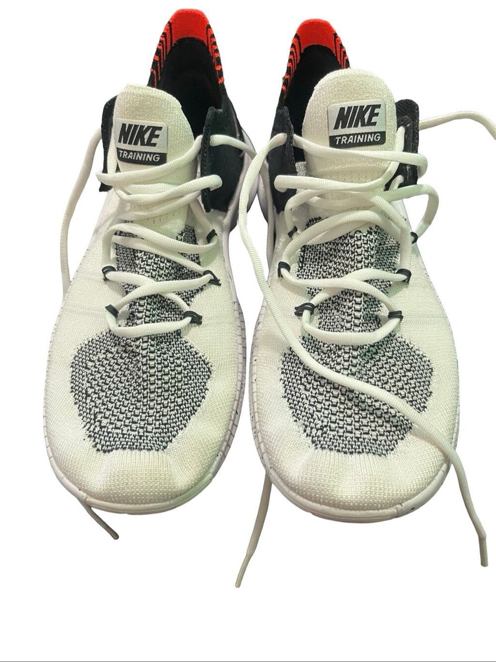 Nike Mens White Black Free TR Flyknit 3 Athletic Training Running Shoes Size 8.5